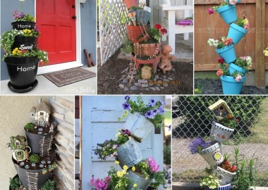 15 Fabulous Flower Tower Ideas for Your Garden fi