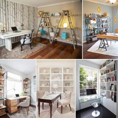 20 Awesome Shelving Design Ideas for Your Home Office fi