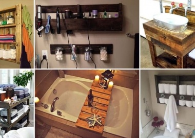 24 Wonderful Pallet Projects for Your Bathroom fi