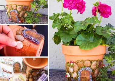 Turn a Terracotta Planter into a Cute Fairy House fi