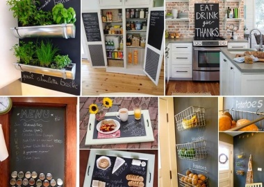 21 Interesting Kitchen Projects with Chalkboard Paint fi