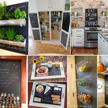 21 Interesting Kitchen Projects with Chalkboard Paint fi
