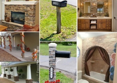 21 Spectacular Ways to Spruce Up Your Home with Faux Stone fi