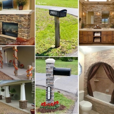 21 Spectacular Ways to Spruce Up Your Home with Faux Stone fi