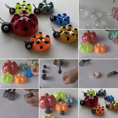 These Plastic Bottle Lady Bugs Are Just Awesome fi