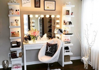 10 Cool DIY Makeup Vanity Table Ideas fi