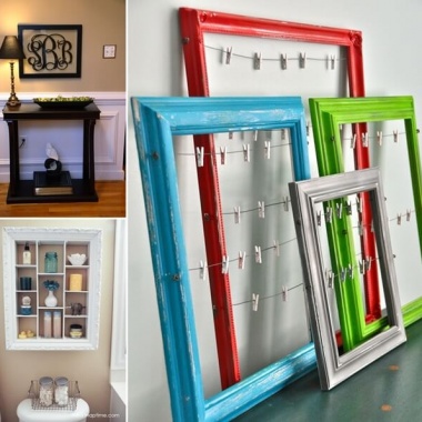 10 Creative Ways to Decorate with Dollar Store Picture Frames fi