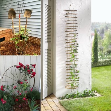 10 Easy Yet Beautiful DIY Garden Trellis Projects fi