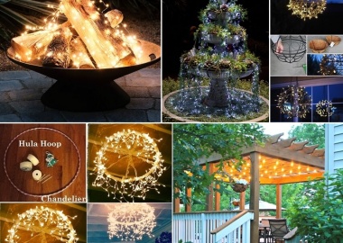 10 Magical Outdoor Decor Projects with Fairy Lights fi
