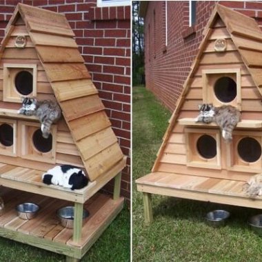 10 Super Cool Cat Houses and Cabins for Your Kitty fi