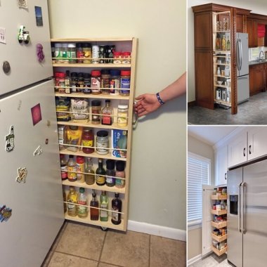 19 Clever Refrigerator Side Shelf Designs for Your Kitchen fi