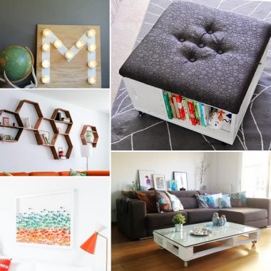 26 DIY Living Room Decor Projects That Won't Break The Bank fi