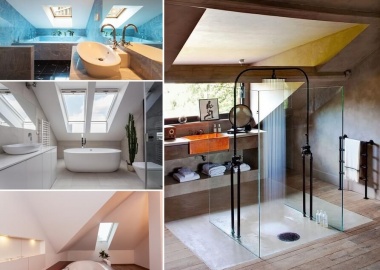 34 Amazing and Cozy Attic Bathroom Designs fi