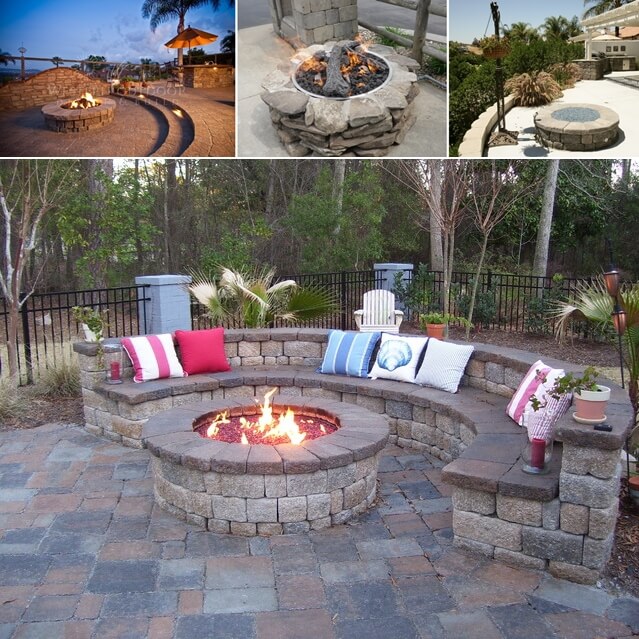 9 Sizzling Stone Fire Pit Designs For Your Home's Outdoor