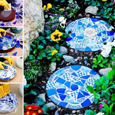 beautiful Broken China Mosaic Stepping Stones Tutorial fi