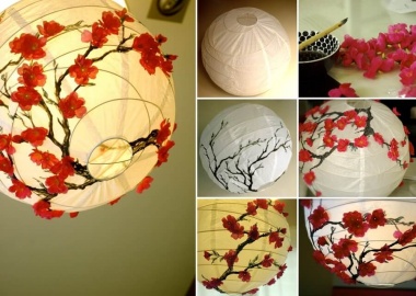 This Cherry Blossom Lantern Makeover is Simply Lovely fi