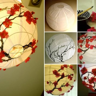 This Cherry Blossom Lantern Makeover is Simply Lovely fi