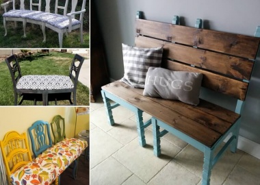 Here Are Some Cool Recycled Chair Bench Ideas fi