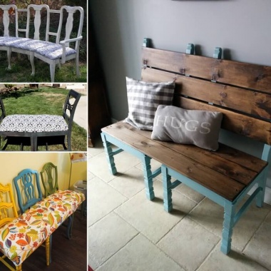 Here Are Some Cool Recycled Chair Bench Ideas fi