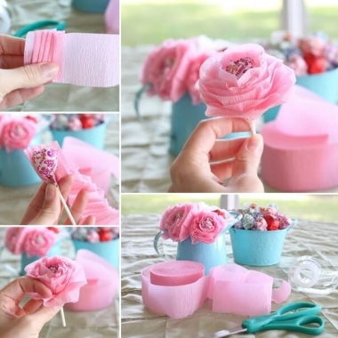 These Lollipop Flowers will Make a Perfect Birthday Party Centerpiece fi
