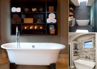 10 Chic and Classy Behind Bathtub Wall Ideas fi