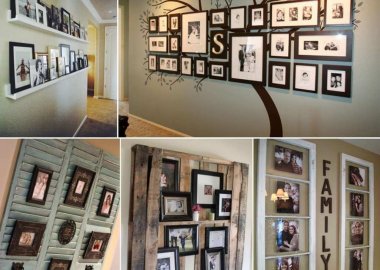 10 Cool Ways to Decorate Your Walls with Family Photos fi