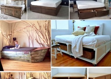 21 Chic DIY Bed Frame Projects for Your Home fi