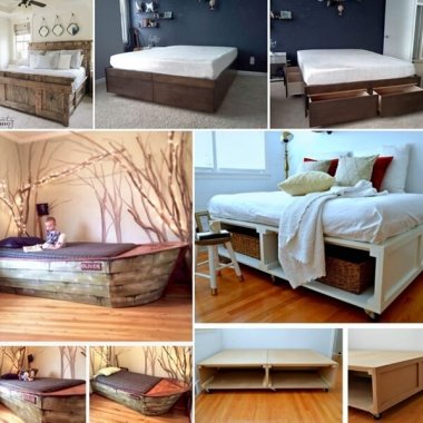 21 Chic DIY Bed Frame Projects for Your Home fi