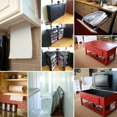 25 Clever and Creative Hideaway Projects for Your Home fi