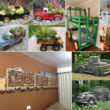 Cool Truck and Tractor Inspired Home Decor Projects fi