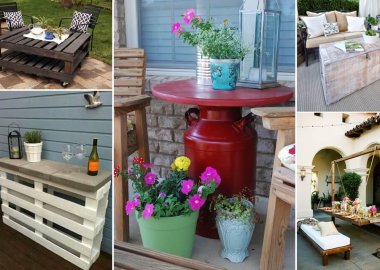 Make an Outdoor Table for Your Patio or Garden fi