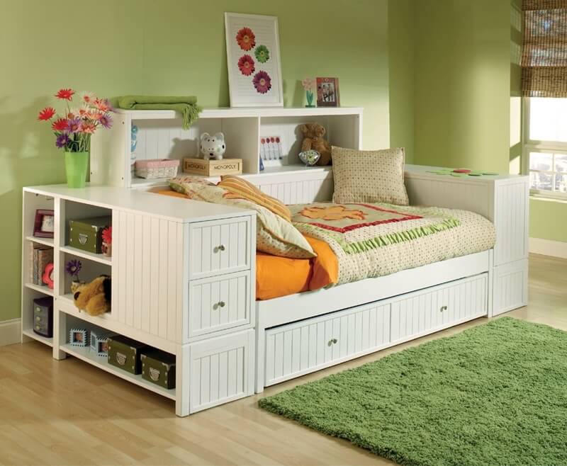 Boys Full Size Bed With Storage, How To Build A Full Size Bed Frame With Drawers