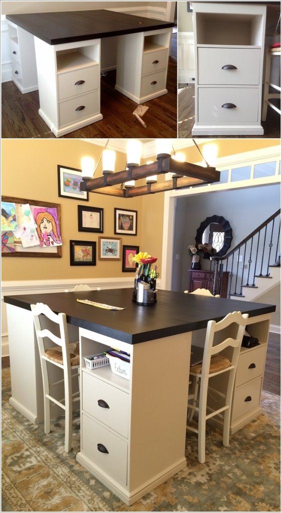 10 Cool DIY Craft Table Ideas for Your Craft Room