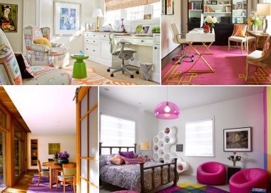 Cheerful and Colorful Area Rugs for White Walls fi