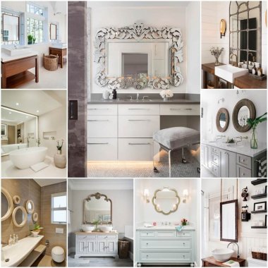 38 Wonderful Bathroom Mirror Designs fi