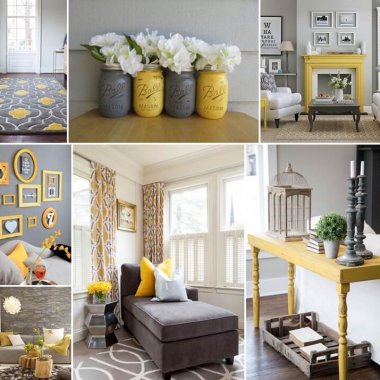 Style Your Living Room in Gorgeous Gray and Yellow fi