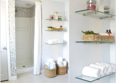 15 DIY Bathroom Shelving Ideas That Can Boost Storage 11