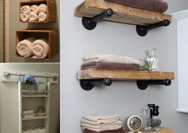 15 DIY Bathroom Shelving Ideas That Can Boost Storage fi