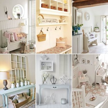 25 Ways To Design a Shabby Chic Hallway fi