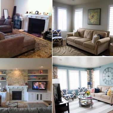 Inspiring Before and After Living Room Makeovers fi