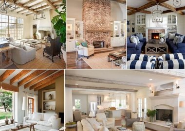 These Living Rooms with Exposed Wooden Beams are Divine fi