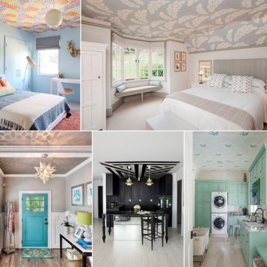 11 Reasons to Use Wallpaper on a Ceiling fi