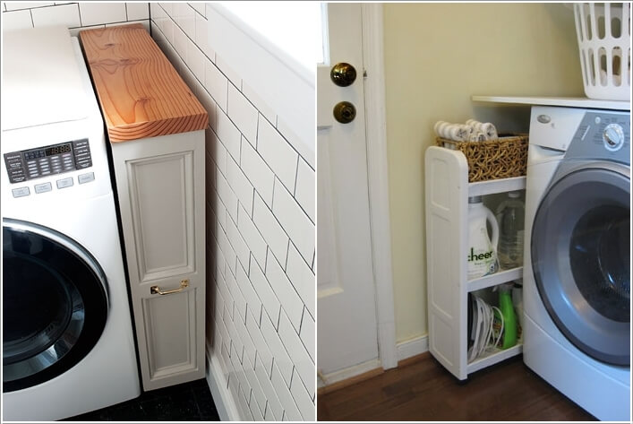 13 Clever Pull Out Laundry Storage and Organization Ideas