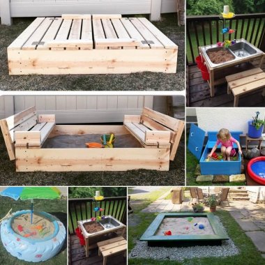 35 Cool DIY Sand Box Ideas for Your Kiddos fi