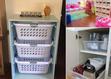 Organize Your Home with Plastic Bins and Baskets fi