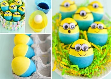 These Dyed Minion Easter Eggs are So Cute fi