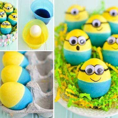 These Dyed Minion Easter Eggs are So Cute fi