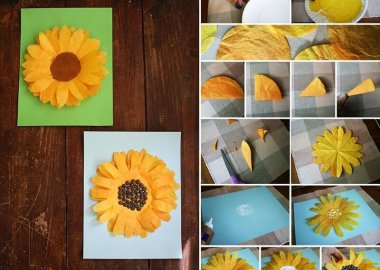 Try These Cheerful Coffee Filter Sunflowers fi
