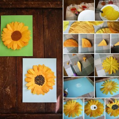 Try These Cheerful Coffee Filter Sunflowers fi