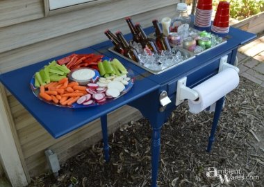 10 Clever Ways to Recycle an Antique Sewing Table fi